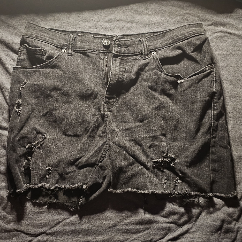 distressed shorts